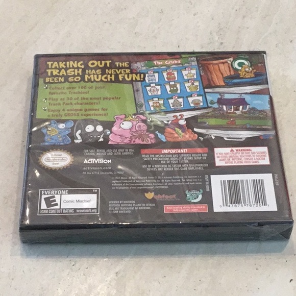The Trash Pack Nintendo DS Game The Gross Gang In Your Garbage New Sealed - Picture 8 of 14